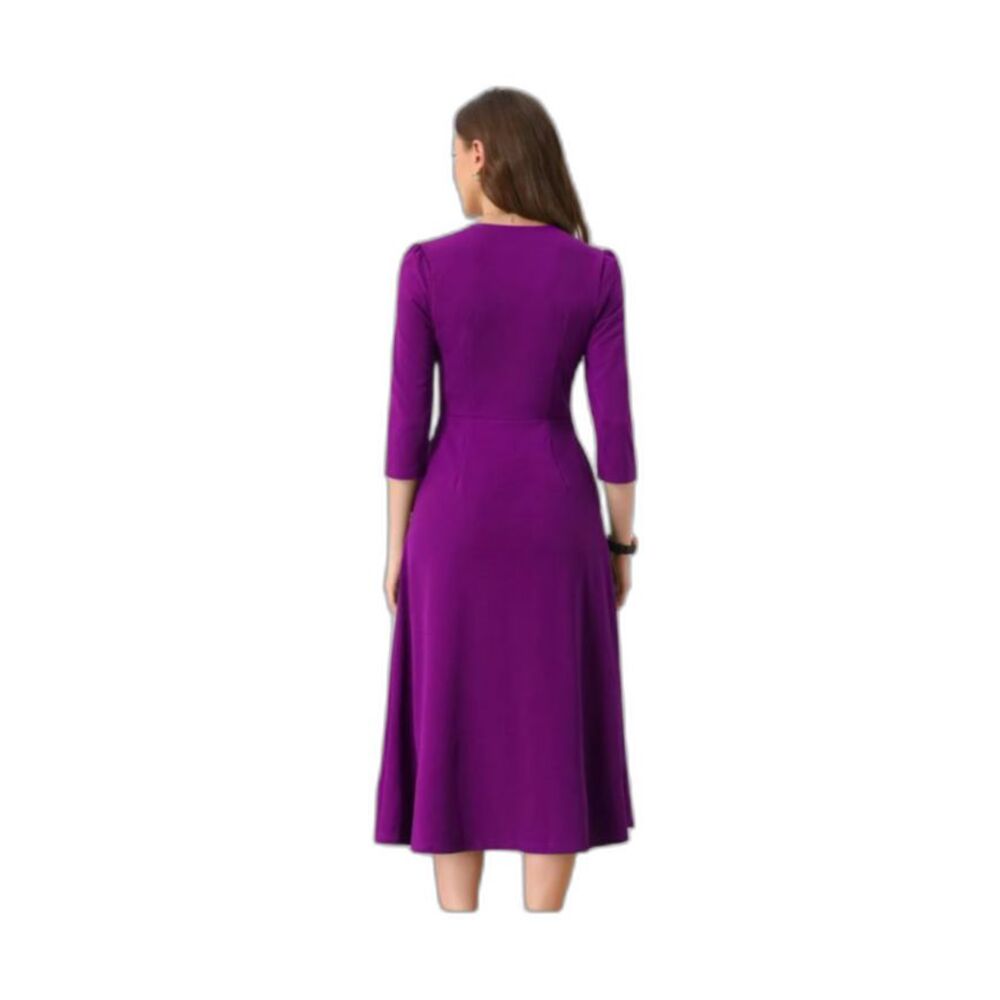 Women's A-Line Dress -Allegra K- Size S Purple - Picture 2 of 10